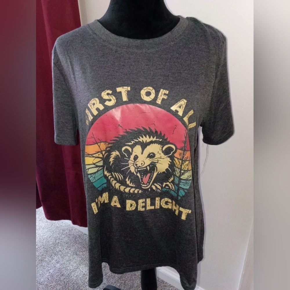 🆕 New " FIRST OF ALL I'M A DELIGHT "  Women's XL Shirt